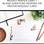 Free Printable: Weekly Prayer Card And Blank Prayer / Scripture Card   Free Printable Prayer Cards