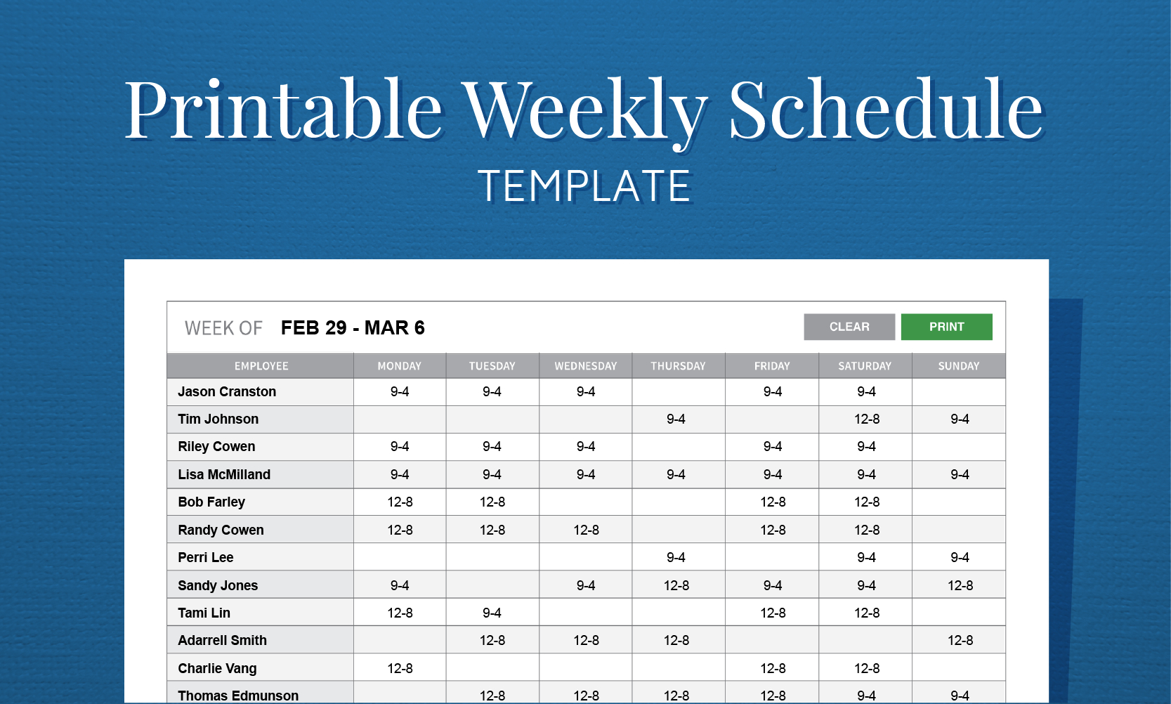 Blank Work Schedule Charlotte Clergy Coalition Monthly Ate Free Free 