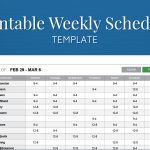 Free Printable Weekly Work Schedule Template For Employee Scheduling   Free Printable Weekly Work Schedule