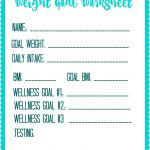 Free Printable Weight Loss Goal Worksheet   Debt Free Spending   Free Printable Calorie Counter Sheet