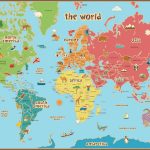Free Printable World Map For Kids Maps And | Gary's Scattered Mind   Free Printable World Map Images