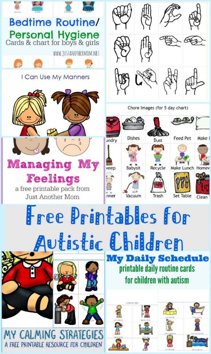 Free Printable Autism Worksheets
