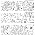 Free Printables} Read + Grow Coloring Bookmarks For Back To School   Free Printable Bookmarks To Color