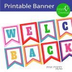 Free Printables} Welcome Back Banner | Children's Ministry | Welcome   Free Printable Welcome Banner Template