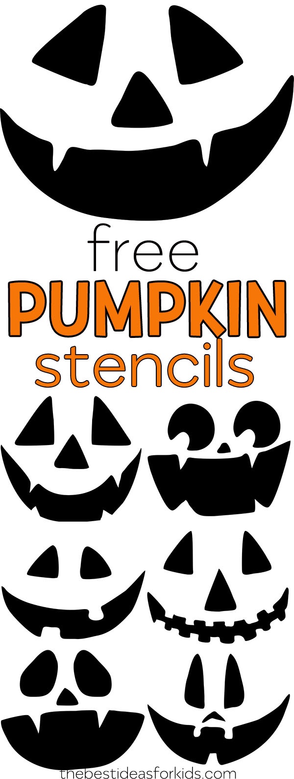 Free Pumpkin Carving Stencils - The Best Ideas For Kids - Free Pumpkin Printable Carving Patterns