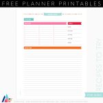 Free Recipes To Try Planner Page Printable | Misstiina   Free Printable Recipes