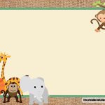 Free Safari Theme Baby Shower Invitations Templates | Free Printable   Free Printable Jungle Safari Baby Shower Invitations