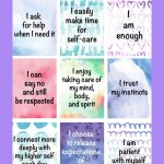 Free Self Care Ideas For Overwhelmed Moms (Plus Free Printable   Free Printable Positive Affirmation Cards