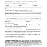 Free Seven (7) Day Eviction Notice Template   Pdf | Word | Eforms   Free Printable Eviction Notice Pa