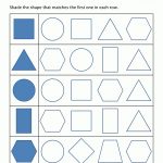 Free Shape Worksheets Kindergarten   Free Printable Shapes