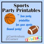 Free Sports Party Printables Include Candy Bar Wrappers, Water   Free Printable Basketball Cards