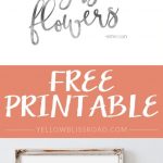Free Spring Printable | Printables | Spring Art, Printables, Free   Free Printable Spring Decorations