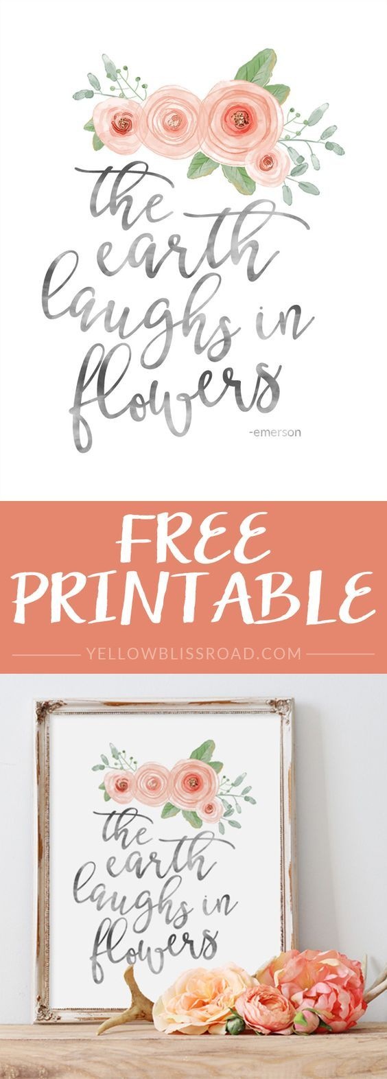 Free Spring Printable | Printables | Spring Art, Printables, Free - Free Printable Spring Decorations