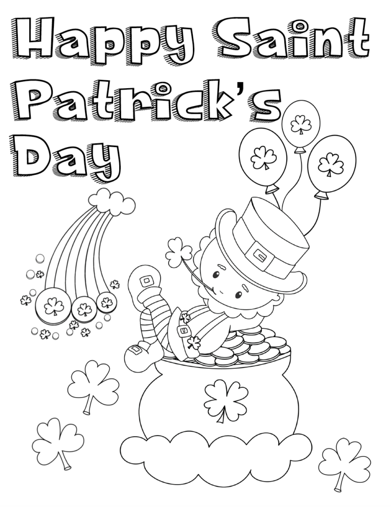 Free St. Patrick&amp;#039;s Day Coloring Pages - Happiness Is Homemade - Free Printable St Patrick Day Coloring Pages