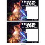 Free Star Wars: The Force Awakens Invitation & Thank You Card   Star Wars Printable Cards Free