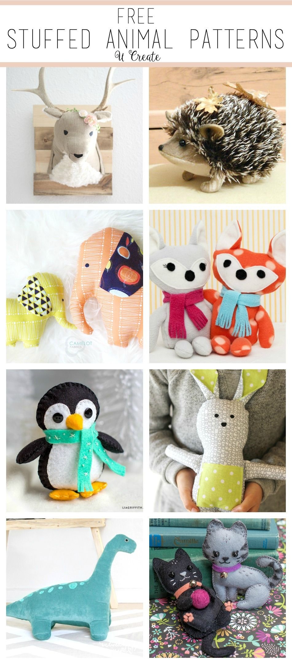 Free Stuffed Animal Patterns - The Cutest | Amigurumi | Sewing - Free Printable Stuffed Animal Patterns