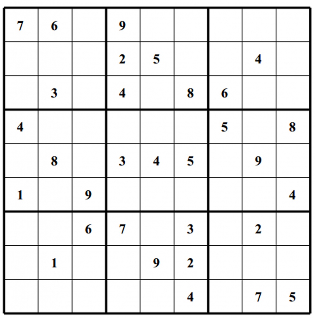 Free Sudoku Puzzles | Enjoy Daily Free Sudoku Puzzles From Walapie - Free Printable Sudoku
