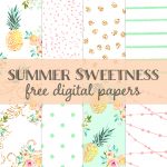Free Summer Sweetness Digital Paper | Best Free Digital Goods   Free Online Digital Scrapbooking Printable