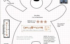 Free #teddybear #plush #toy Pattern @ Chellywood – Free – Free Printable Teddy Bear Clothes Patterns