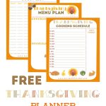 Free Thanksgiving Planner With 5 Printables To Help Keep You   Free Printable Thanksgiving Menu Template