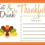 Free Thanksgiving Printables From The Party Bakery | Free Printables   Free Printable Thanksgiving Invitations