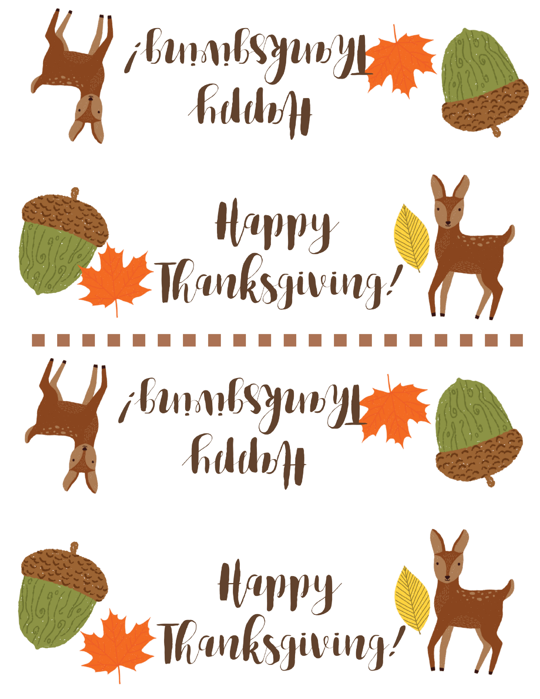 Free Thanksgiving Treat Bag Topper Printable | Simply Happy Mama - Free Printable Thanksgiving Treat Bag Toppers