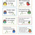 Free Tongue Twister Cards | Printables From Blog Sites | Tongue   Free Printable Tongue Twisters