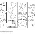 Free Valentine's Day Bookmarks To Color!   The Purposeful Mom   Free Printable Valentine Bookmarks