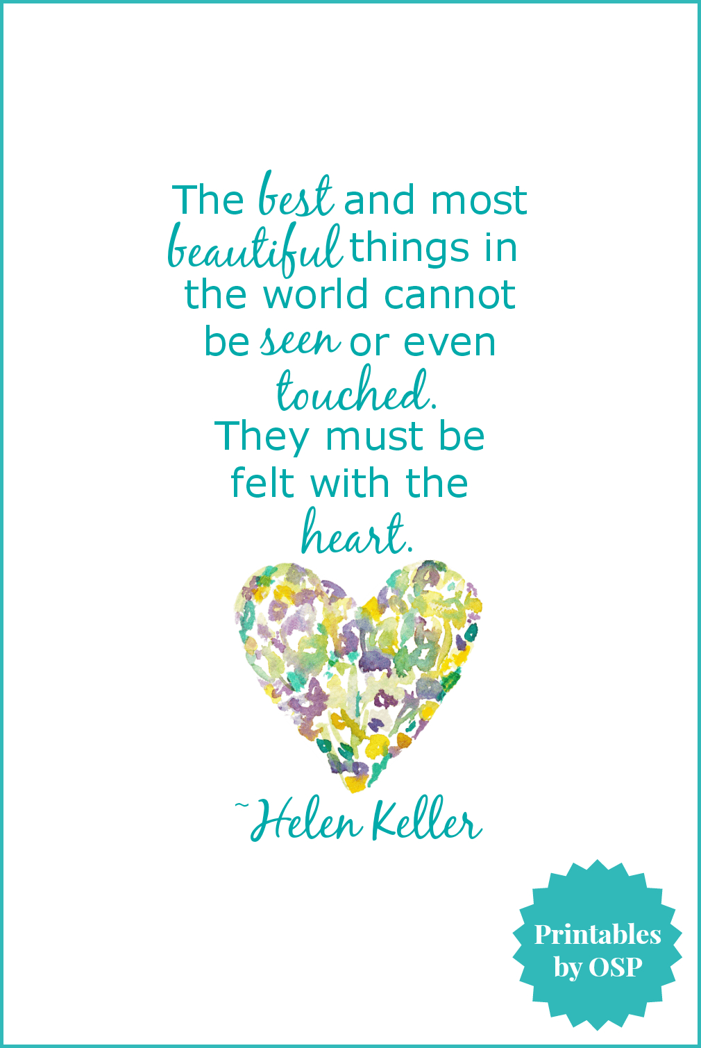 Free Valentine&amp;#039;s Day Printables: Love &amp;amp; Hearts | Crafty | Heart - Free Printable Pictures Of Helen Keller
