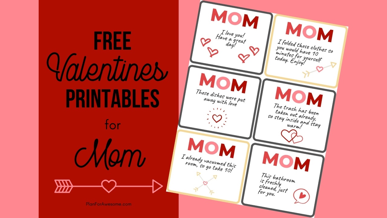 Free Valentines Printable Acts Of Service For Mom - Plan For Awesome - Free Printable Out Of Service Sign