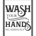 Free Vintage Bathroom Printables | Printables ** | Budget Bathroom   Free Wash Your Hands Signs Printable