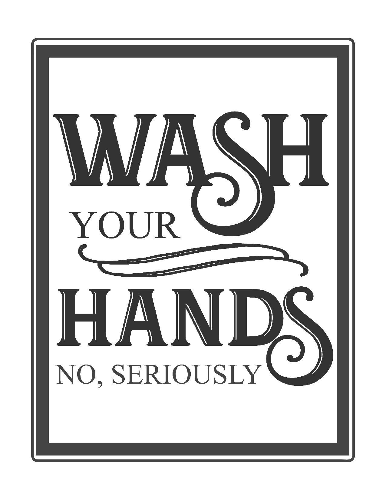 Free Wash Your Hands Signs Printable Free Printable A To Z