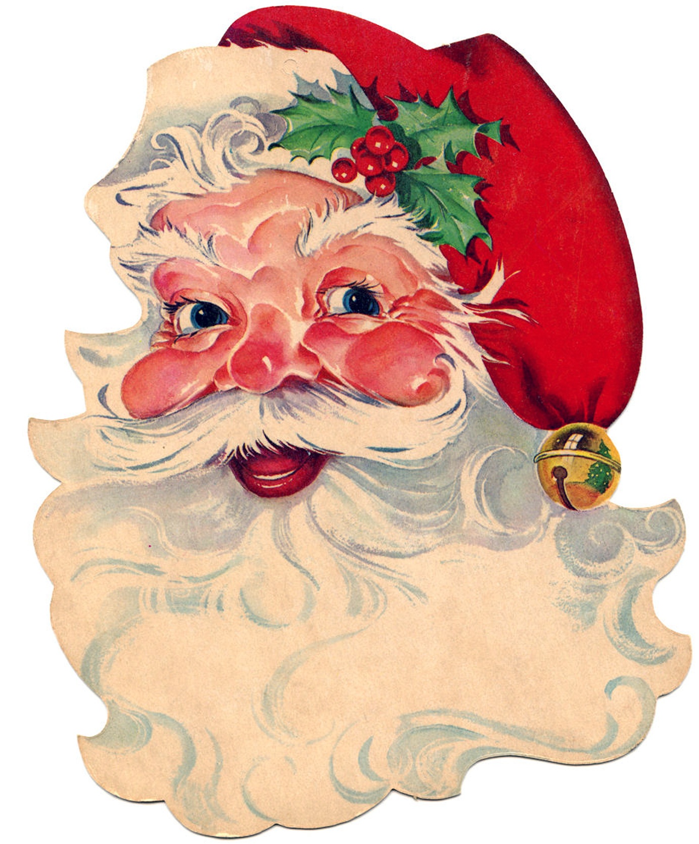 Free Vintage Clip Art - Santa, Santa, Santa! - The Graphics Fairy - Free Printable Vintage Christmas Clip Art