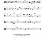 Free Viola Sheet Music Score, Fur Elise   Viola Sheet Music Free Printable