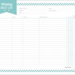 Free Wedding Planning Printables & Checklists   Free Printable Wedding Party List