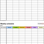 Free Weekly Schedule Templates For Word – 18 Templates – Free Printable Work Schedule Maker