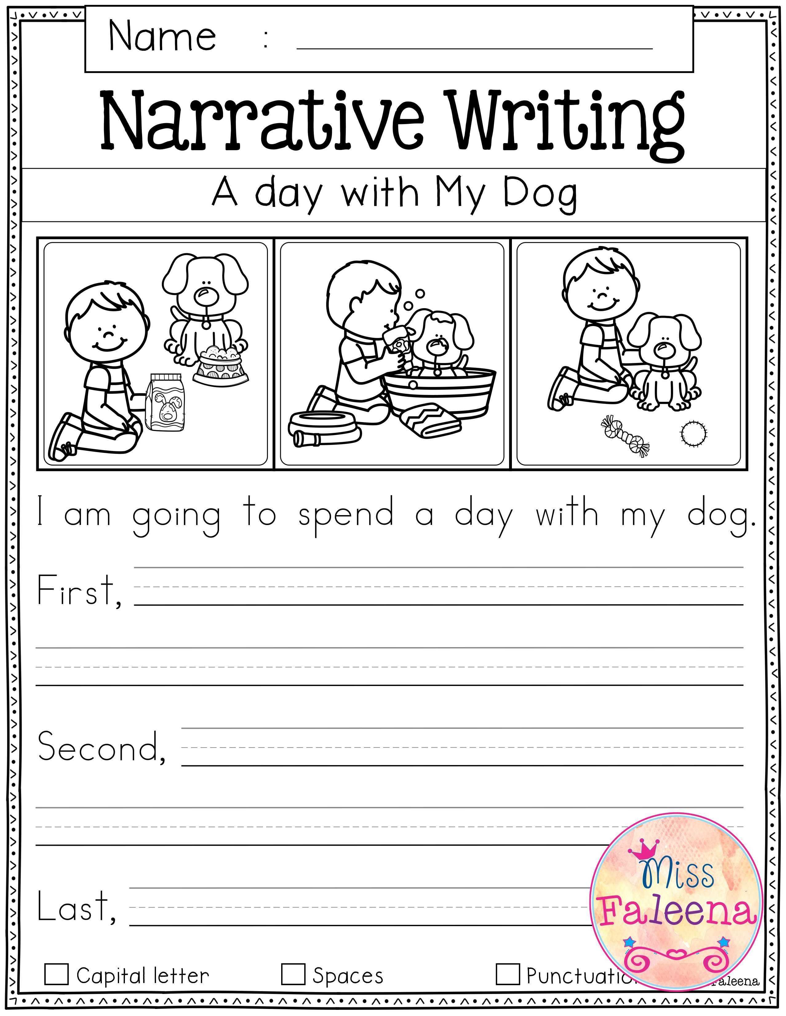 Free Writing Prompts | First Grade Freebies | Kindergarten Writing - Free Printable Language Arts Worksheets For 1St Grade