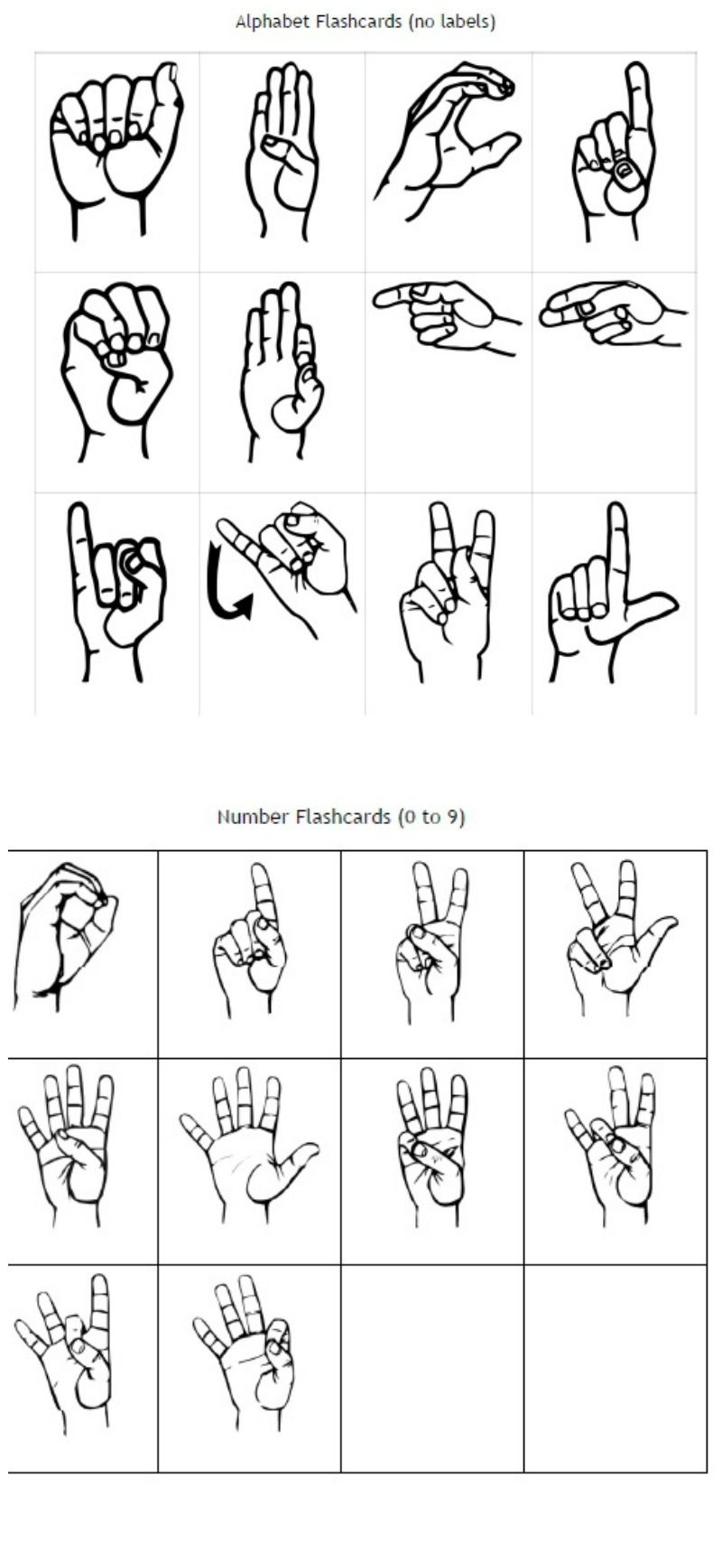 Freebie Friday: Free Printable Asl Alphabet Flashcards Pack | Best - Sign Language Flash Cards Free Printable