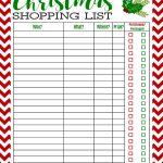 Freebie Printable Christmas Shopping List | Best Of Pinterest   Free Printable Christmas List Maker