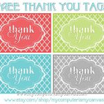 Freebie} Printable Thank You Tags | Primary | Thank You Tags, Thank   Free Printable Thank You Tags