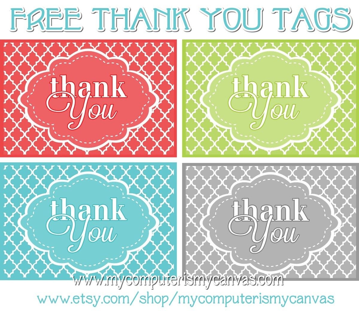Freebie} Printable Thank You Tags | Primary | Thank You Tags, Thank - Free Printable Thank You Tags Template