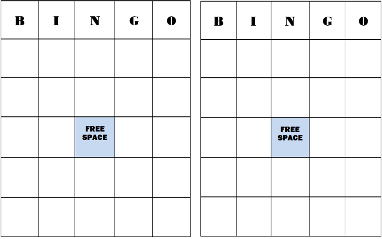 Free+Blank+Bingo+Card+Template | Classroom Stuff | Blank Bingo Cards - Free Printable Blank Bingo Cards