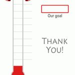 Fundraising Funds Raised Template |  Template, Fundraising, Goal   Free Printable Goal Thermometer Template