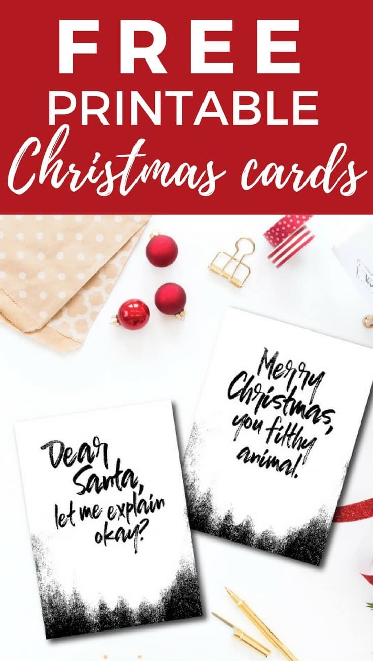 Funny And Free Printable Christmas Cards | *~Christmas Printables - Free Printable Holiday Cards