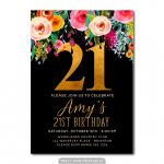 Gallery Of 21St Birthday Invitation Templates Free Printable   21St Birthday Invitation Templates Free Printable