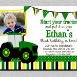 Gallery Tractor Birthday Party Invitations Free Printable John Deere   Free Printable John Deere Birthday Invitations