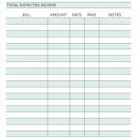 Get Blank Monthly Bill Organizer Printable ⋆ The Best Printable   Free Printable Weekly Bill Organizer