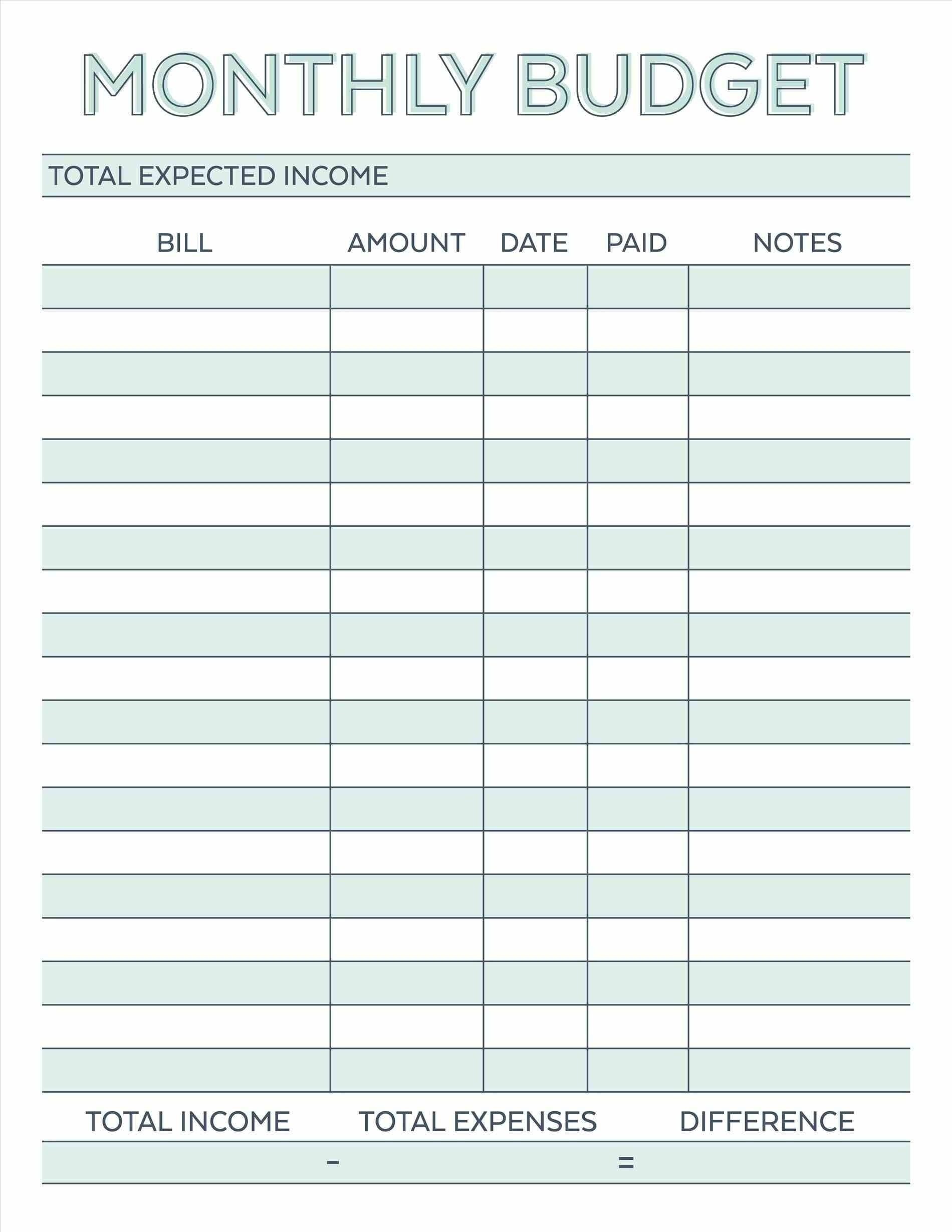 Get Blank Monthly Bill Organizer Printable ⋆ The Best Printable - Free Printable Weekly Bill Organizer