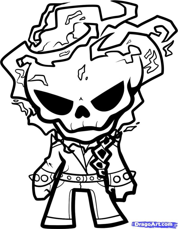 Free Printable Ghost Rider Coloring Pages