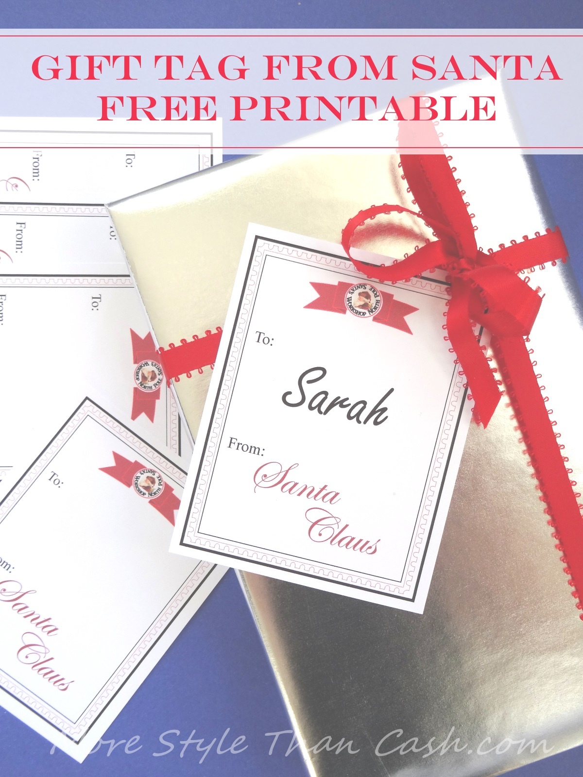 Gift Tag From Santa Free Printable - Free Printable Santa Gift Tags